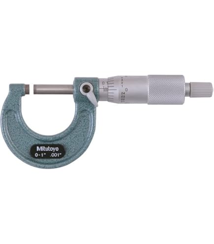 Mitutoyo 115-215 spherical face micrometer, ratchet stop, 0